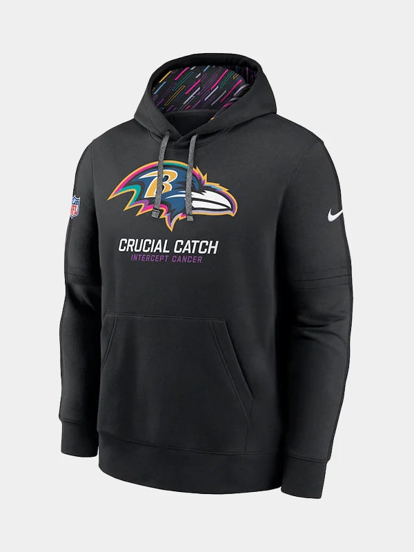 2024 NFL Crucial Catch Baltimore Ravens Hoodie Black