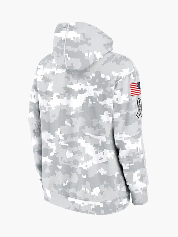 2024 NFL Salute to Service Philadelphia Eagles Arctic Camo Hoodie