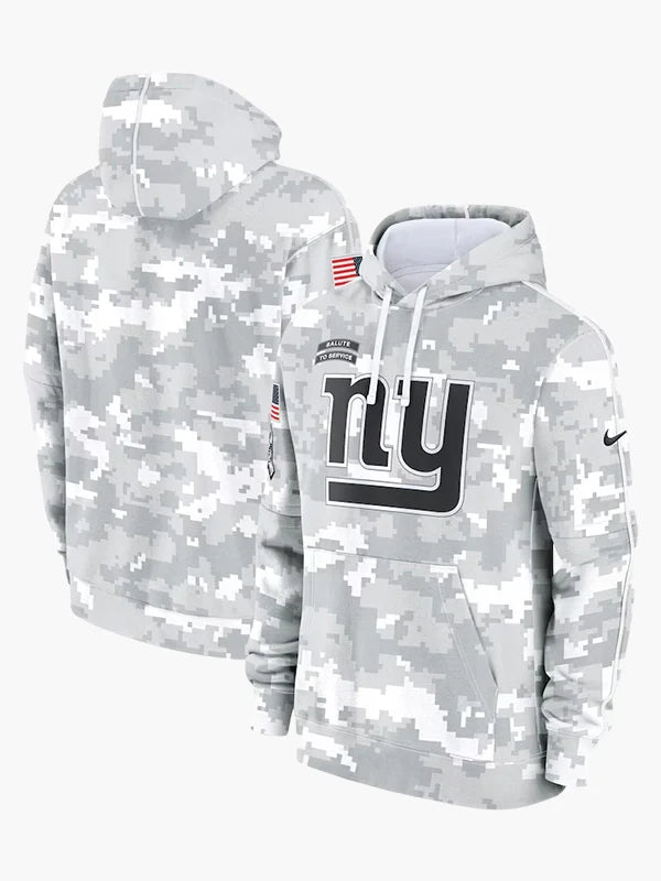 2024 New York Giants Arctic Camo Salute to Service Hoodie