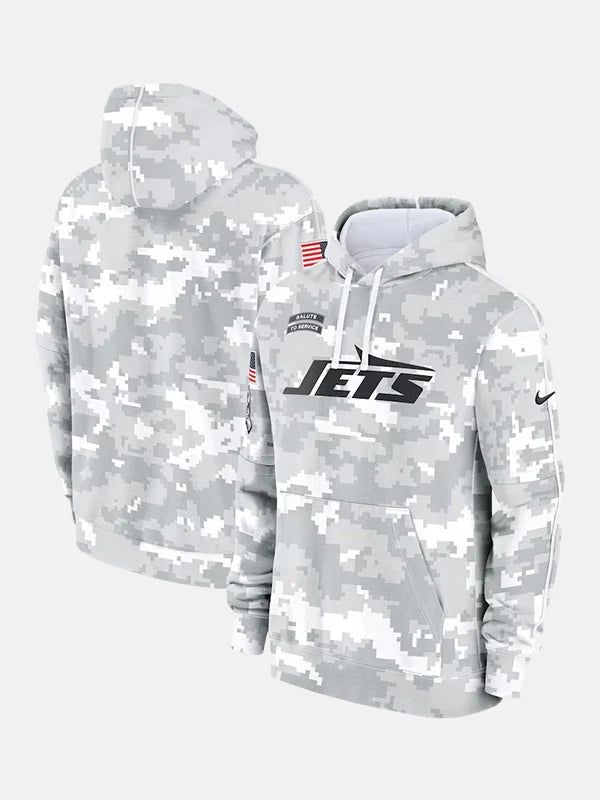 2024 New York Jets Arctic Camo Salute to Service Hoodie