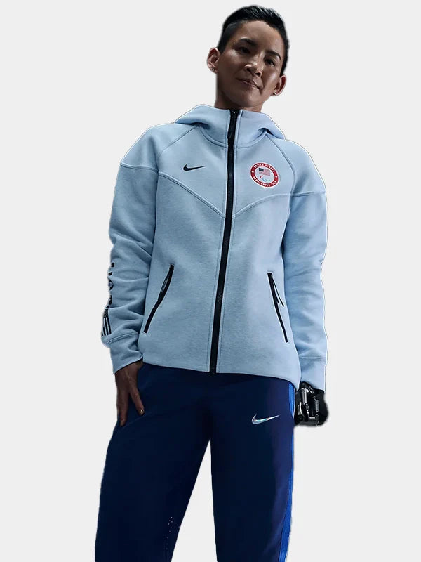 2024 Olymics Team USA Nike Tech Fleece Full Zip Hoodie