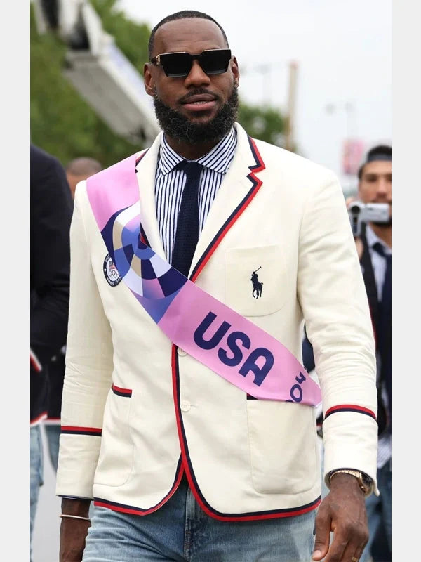 2024 Paris Olympic Team USA Opening Ceremony White Blazer