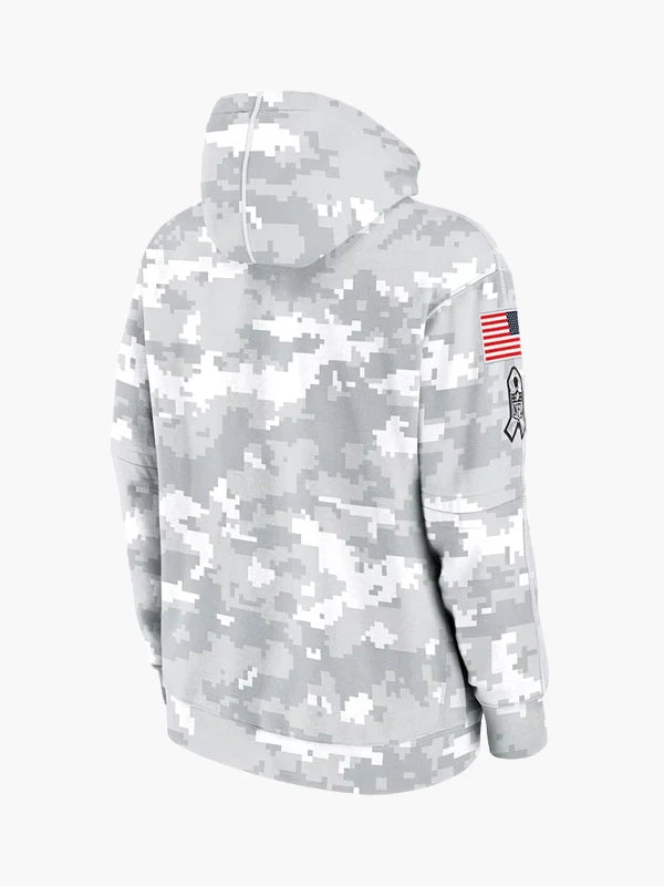 2024 Salute to Service Cleveland Browns Arctic Camo Hoodie