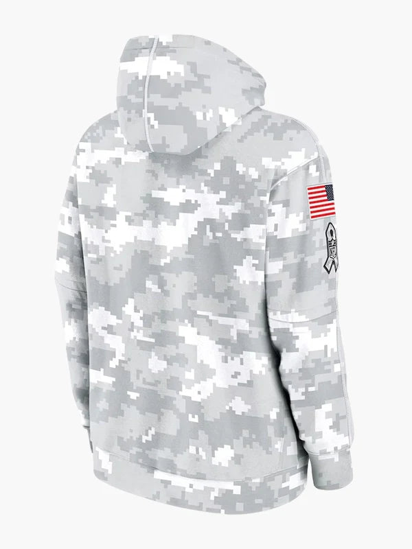 2024 Salute to Service Miami Dolphins Arctic Camo Hoodie