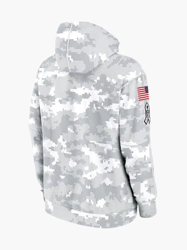 2024 Salute to Service Minnesota Vikings Arctic Camo Hoodie