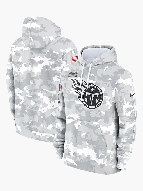 2024 Tennessee Titans Arctic Camo Salute to Service Hoodie