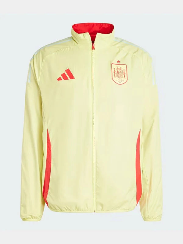 2024 UEFA Euro Adidas Spain Anthem Cream Jacket