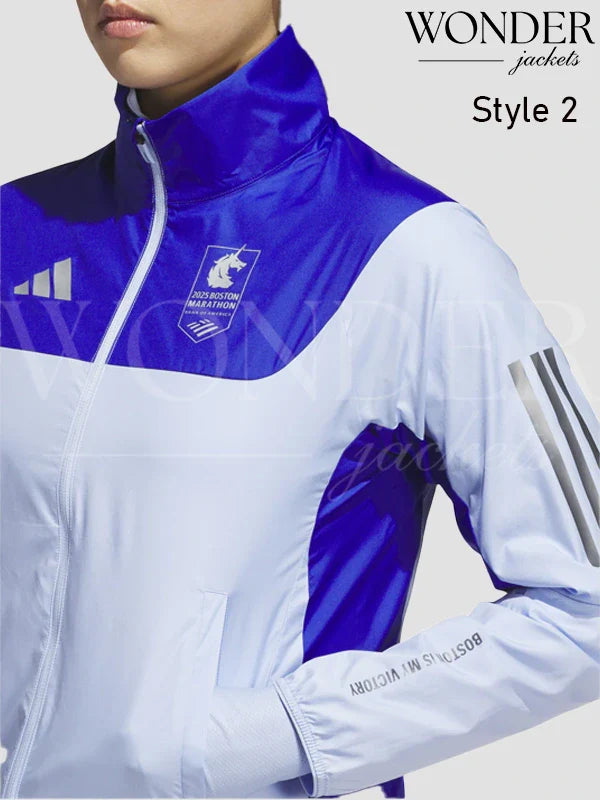 2025 Women Boston Marathon Jacket Adidas