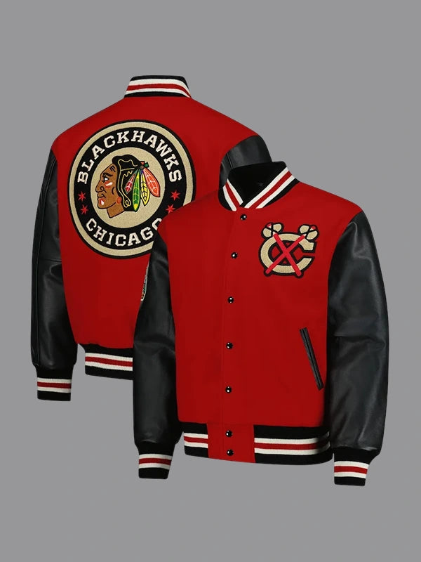 2025 Chicago Blackhawks Coaches Varsity Jacket