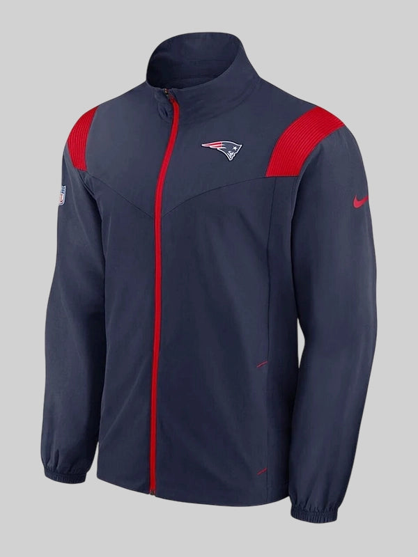 2025 New England Patriots Nike Sideline Full-Zip Navy Jacket