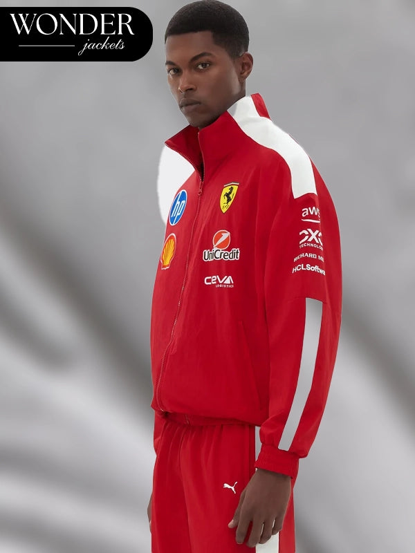 2025 Puma x Ferrari T7 drivers jacket Red