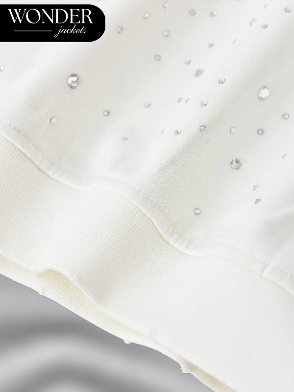 20K Diamond Birth of Royal Child Hoodie White
