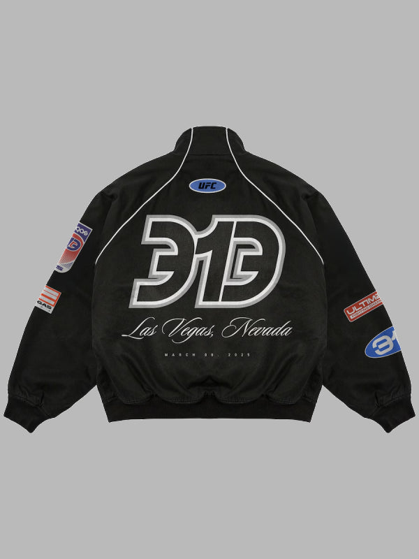 313 Las Vegas Nevada UFC Jacket Black