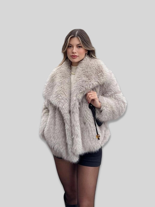 4360 240 Zara Faux Fur Jacket