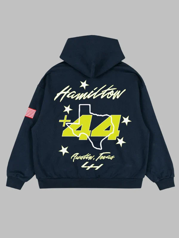 '+44 Lone Star Hoodie Blue