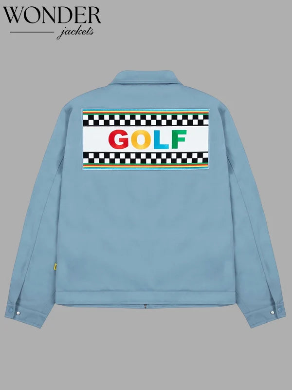 '+44 x Golf Wang Blue Rally Work Jacket