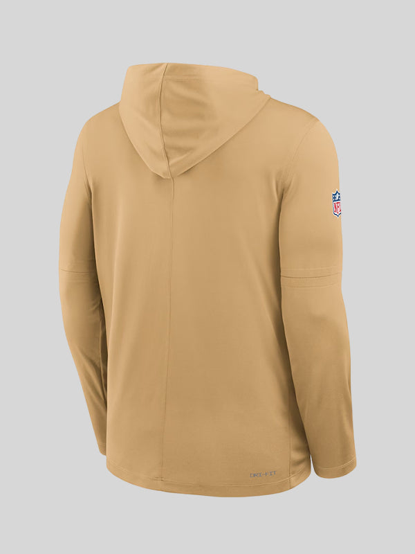 49ers Nike Sideline Gold Hoodie
