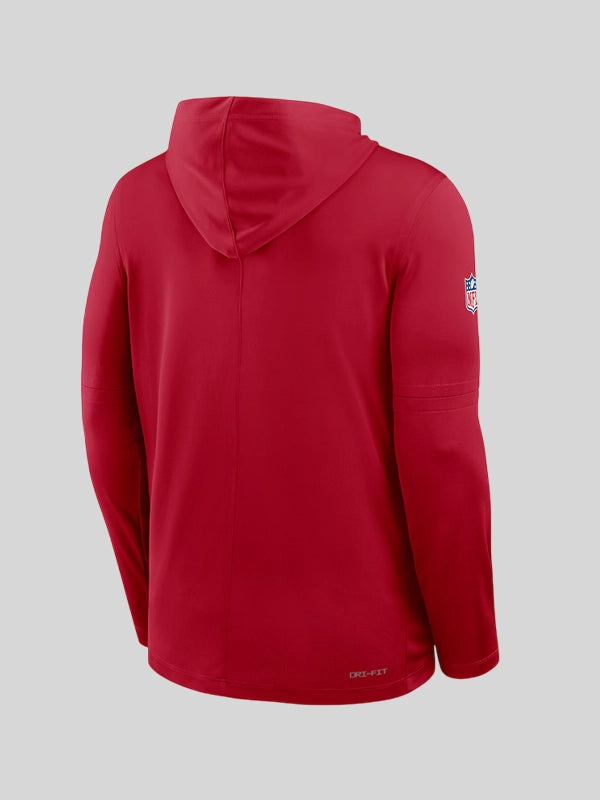 49ers Nike Sideline Red Hoodie T-Shirt