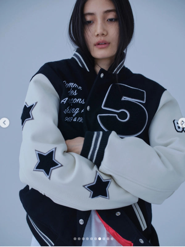 Buy A BATHING APE x COMME des GARCONS OSAKA Varsity Jacket