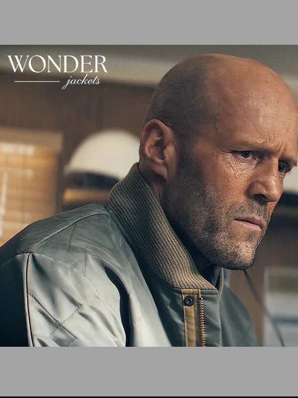 A Working Man 2025 Jason Statham Grey Jacket