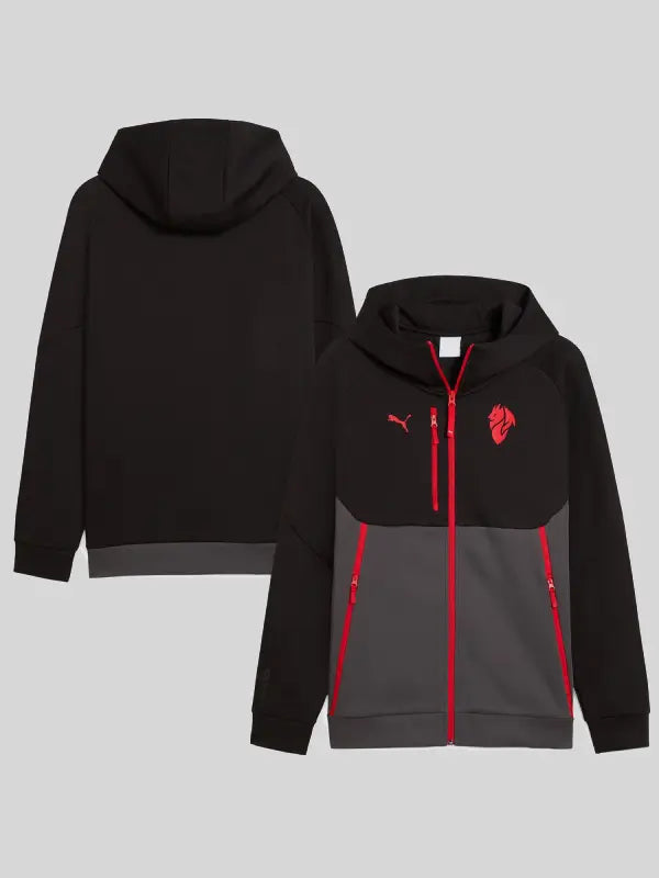 AC Milan Puma TECH Full-Zip Hoodie Black