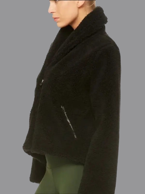 ALO Yoga Cozy Up Sherpa Jacket Black