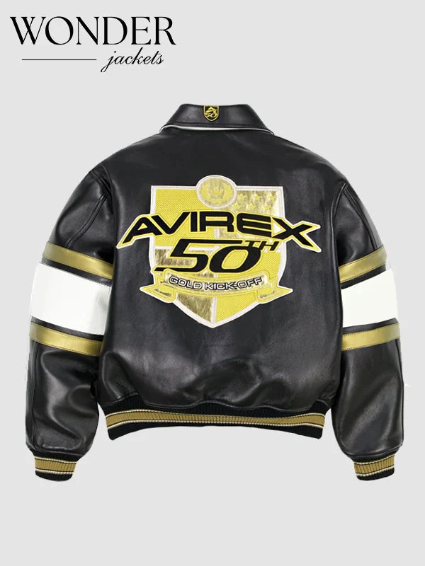 AVIREX 50TH Anniversary Jacket Black