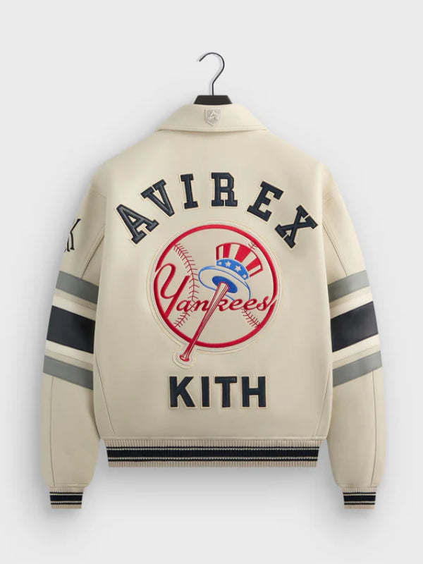 AVIREX Kith Yankees Leather Jacket