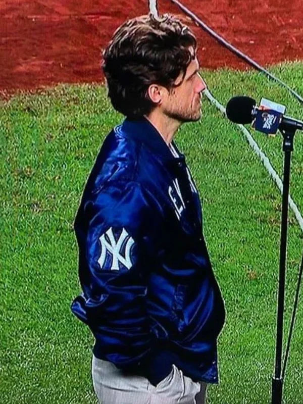 Aaron Tveit New York Yankees Jacket Blue