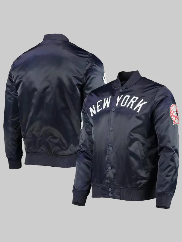 Aaron Tveit New York Yankees Satin Jacket