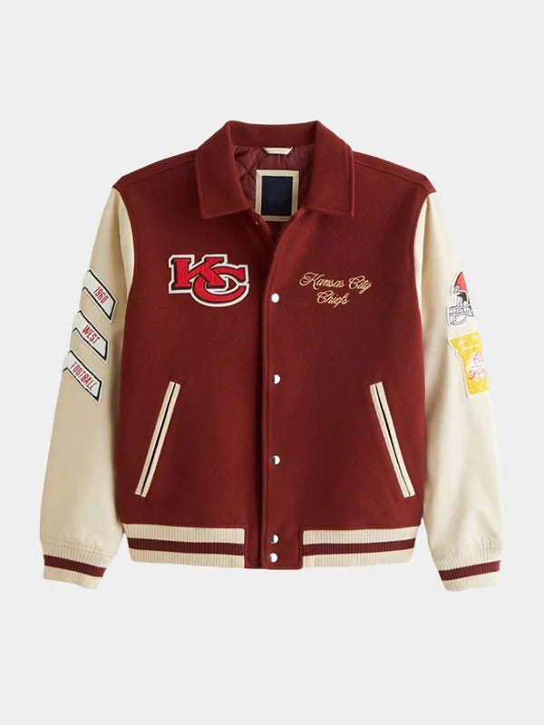 Abercrombie Kansas City Chiefs Varsity Bomber Jacket