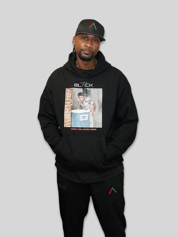 Actively Black x Cecil Williams Pullover Hoodie Black
