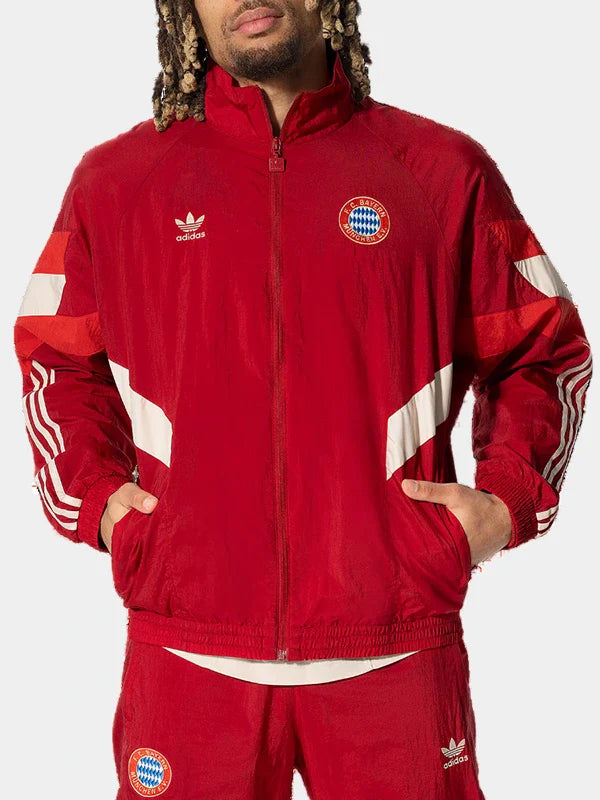 Adidas FC Bayern Munich Red Track Jacket LFSTLR