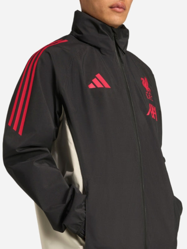 Adidas LFC 25-26 Domestic Rain Jacket Black