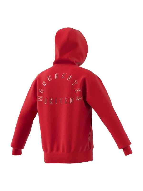 Adidas Manchester United Red Zip-UP Hoodie