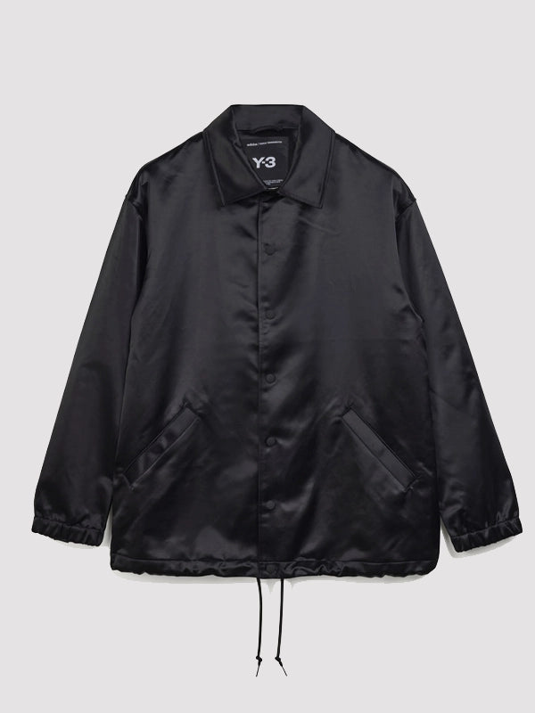 Adidas X Y3 Graphic Full Snap Black Coach Jacket