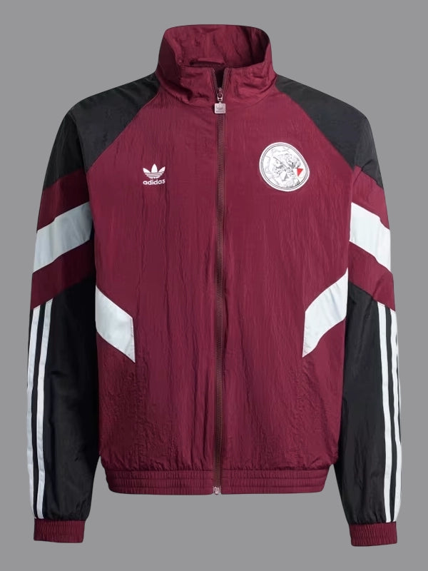 Adidas Ajax Amsterdam Originals Track Jacket Maroon
