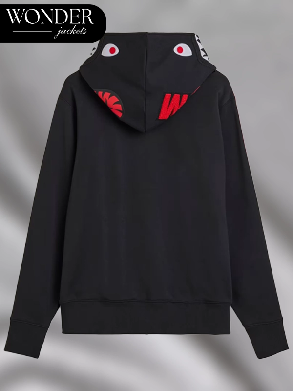 BAPE x Adidas Ultimate Shark Black Hoodie