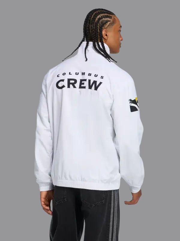 Adidas Columbus Crew 2025 Originals Archive Anthem White Jacket