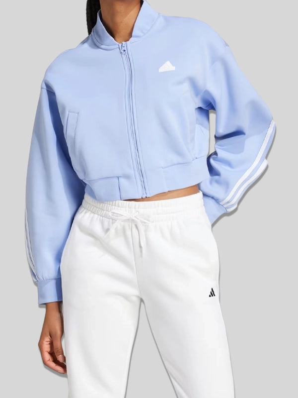 Adidas Icons 3 Stripes Bomber Jacket Blue