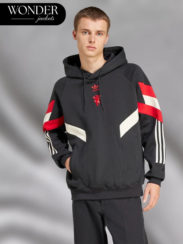 Adidas Manchester United Originals Hoodie Black