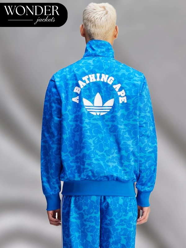 BAPE x Adidas Firebird Track Top Blue