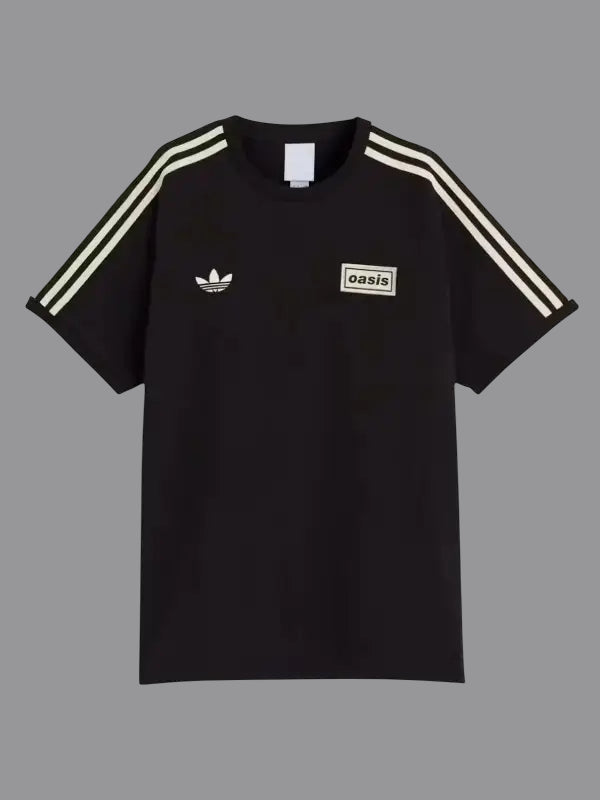 Adidas x Oasis Tour 3-Stripes T-Shirt Black