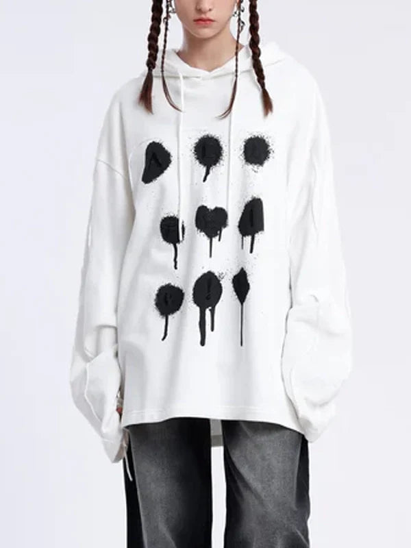 Aelfric Eden Bullet Holes Pattern Oversized Hoodie