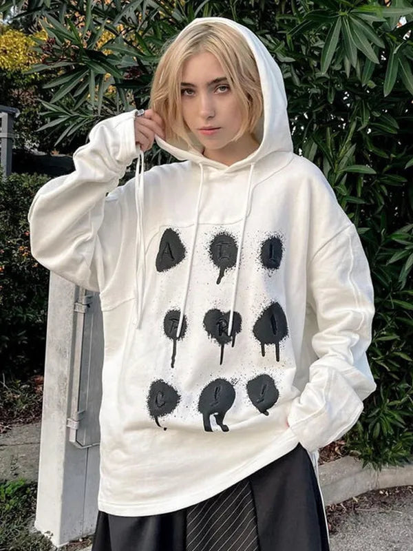 Aelfric Eden Bullet Holes Pattern White Hoodie