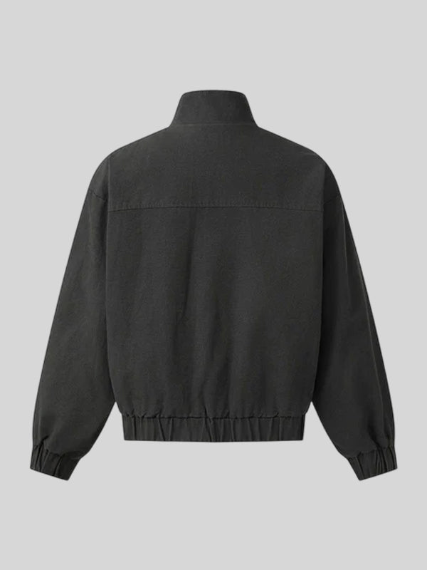 Aelfric Eden Metal Button Boxy Grey Jacket