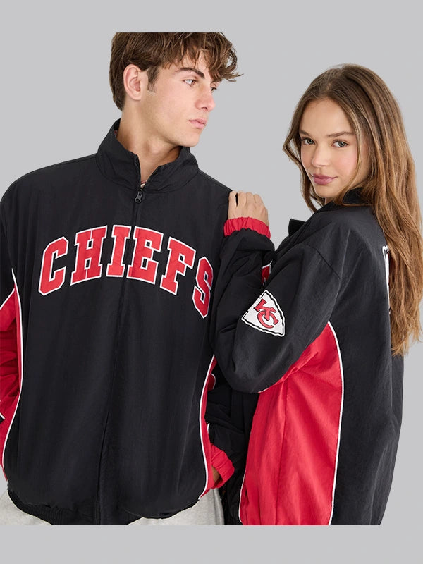 Aeropostale Kansas City Chiefs Black And Red Jacket