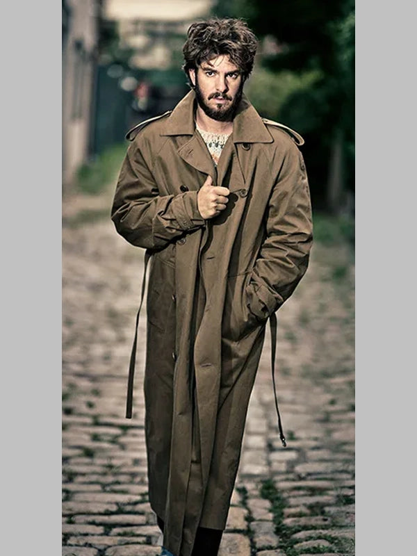 After The Hunt Andrew Garfield Brown Coat