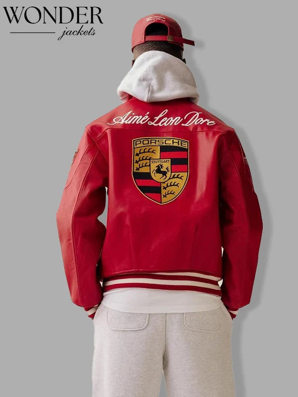 Aime Leon Dore x Porsche 993 Turbo Red Club Jacket