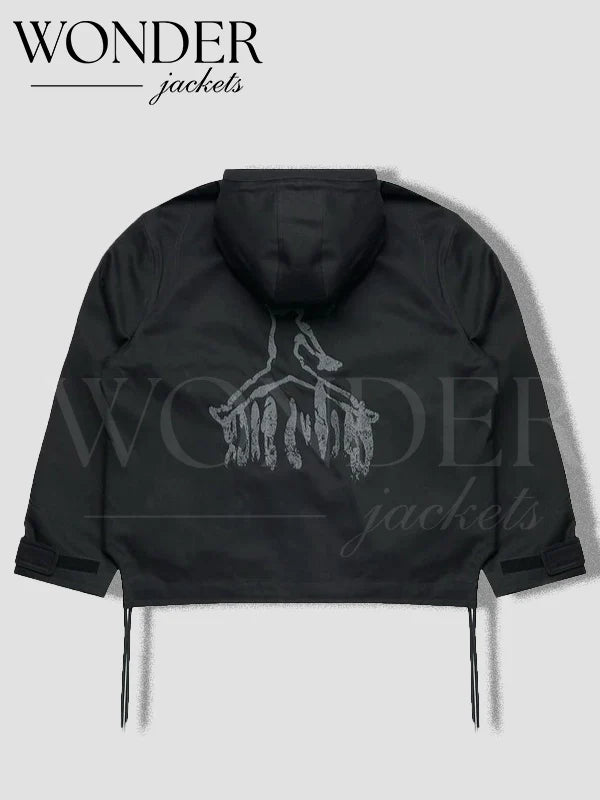 Air Jordan x Travis Scott Half-Zip Black Jacket